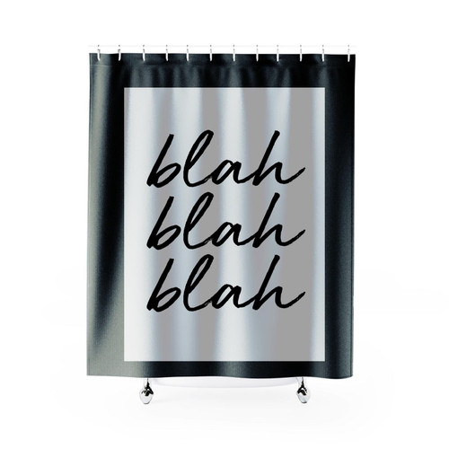 Blah Blah Blah Shower Curtain