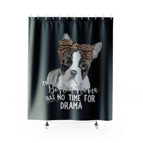 Boston Terrier Shower Curtain