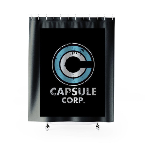 Capsule Corp Logo Shower Curtain