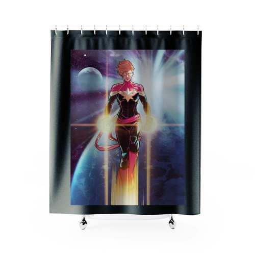 Captain Marvel 3 Shower Curtain