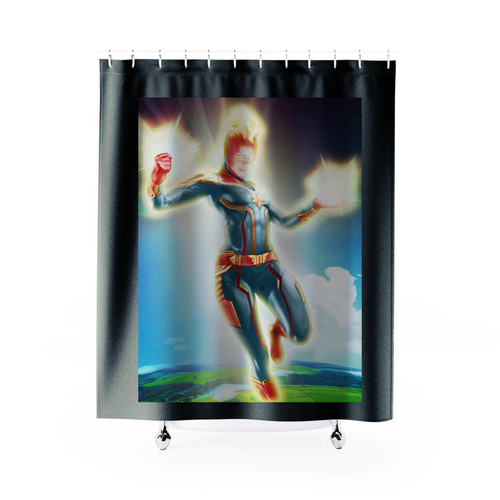 Captain Marvel 4 Shower Curtain