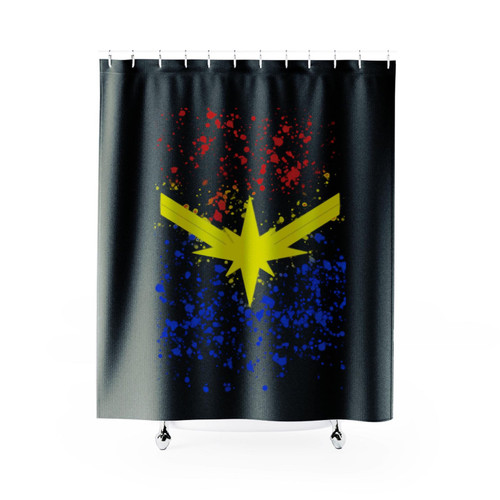 Captain Marvel Art Shower Curtain