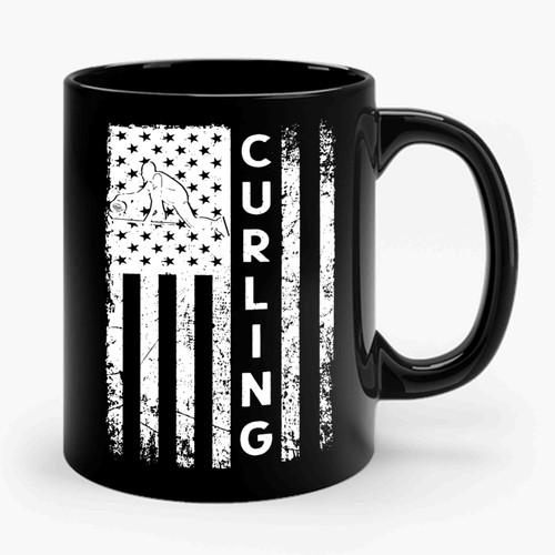 Curling Flag Ceramic Mug