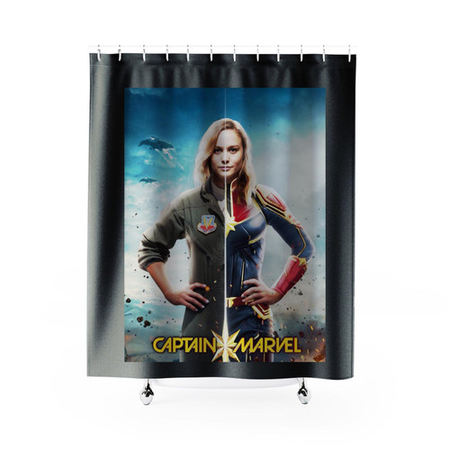 Captain Marvel Pilot Shower Curtain