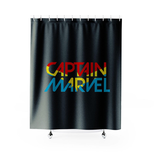 Captain Marvel Super Hero Shower Curtain