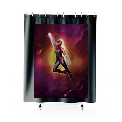 Captain Marvel Superhero 1 Shower Curtain