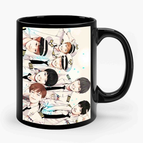 Cute Bts Members Ceramic Mug