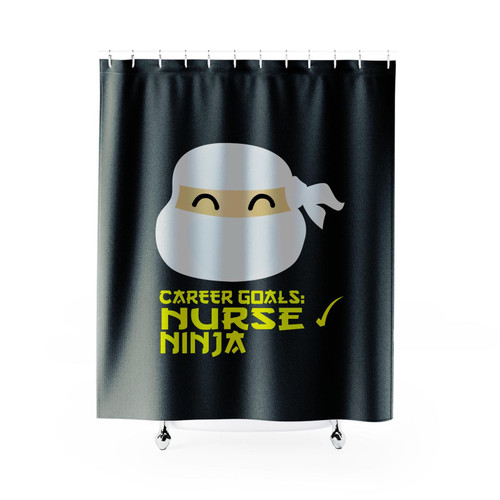 Carrer Goals Sonographer Ninja Shower Curtain
