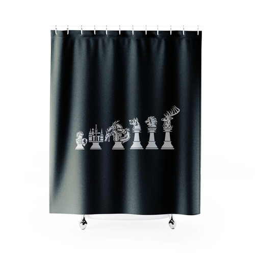 Chess Of Thrones Shower Curtain