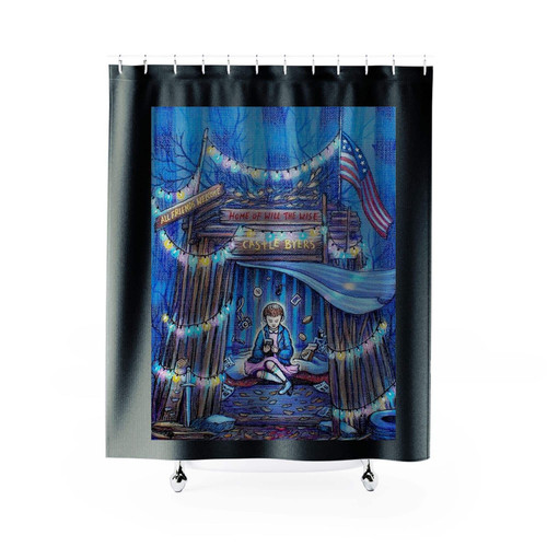 Choses Etranges Eleven Impression Shower Curtain