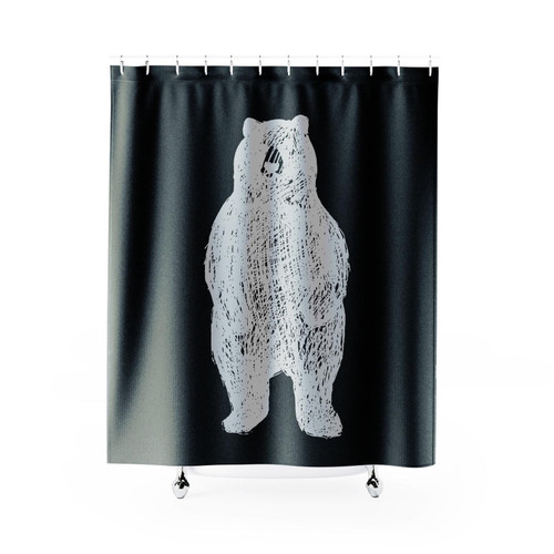 Cool Bear Standing Shower Curtain