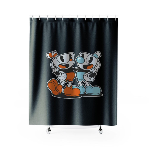 Cuphead Mugman Shower Curtain
