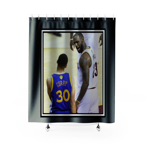Curry Vs Lebron Shower Curtain
