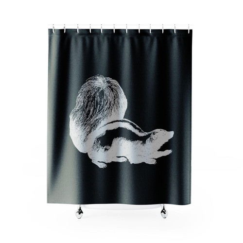 Cute Skunk Shower Curtain
