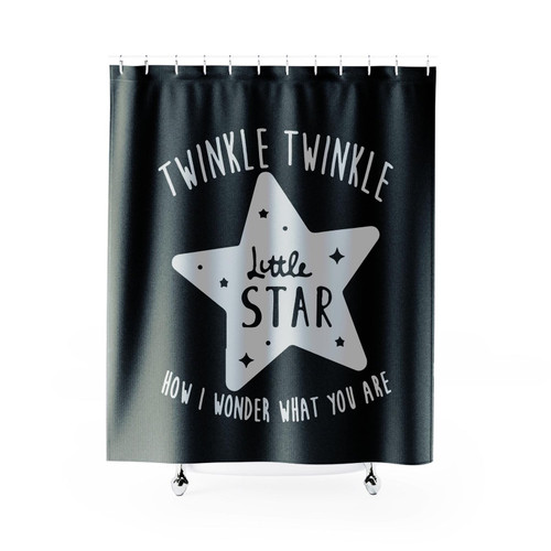 Cute Twinkle Little Star Shower Curtain