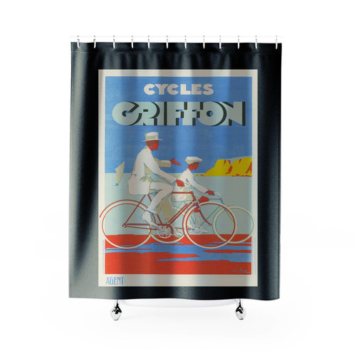 Cycles Griffon Bicycle Shower Curtain