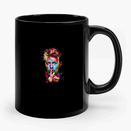 David Bowie Colourfull Vinatge Ceramic Mug