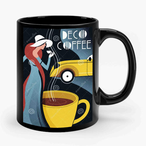 Deco Coffee Illustration Ceramic Mug