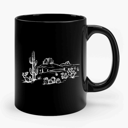 Desert Cactus Ceramic Mug