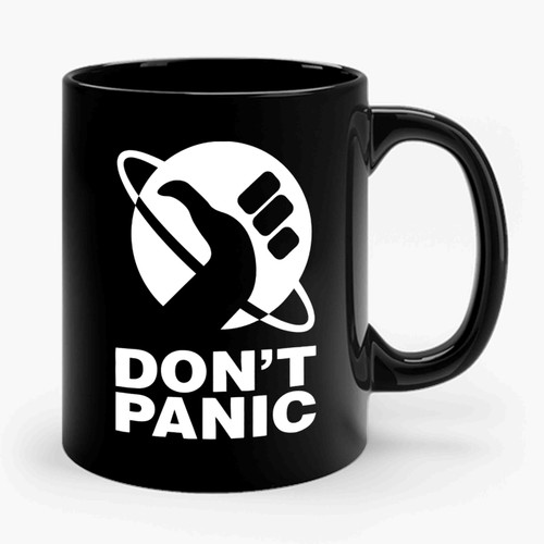 Don't Panic Hitchhikers Guide Ceramic Mug