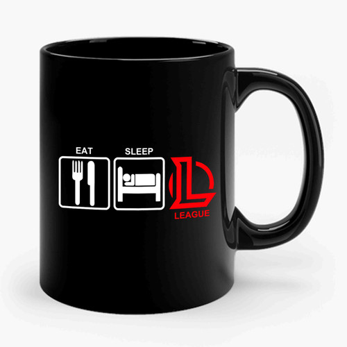 Eat, Sleep, League Ceramic Mug