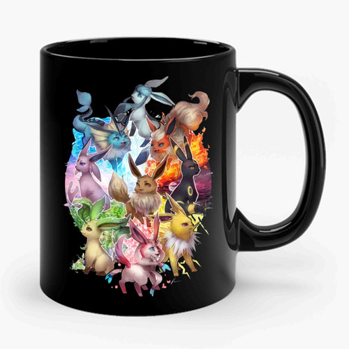 Evolution Eeve Pokemon Ceramic Mug