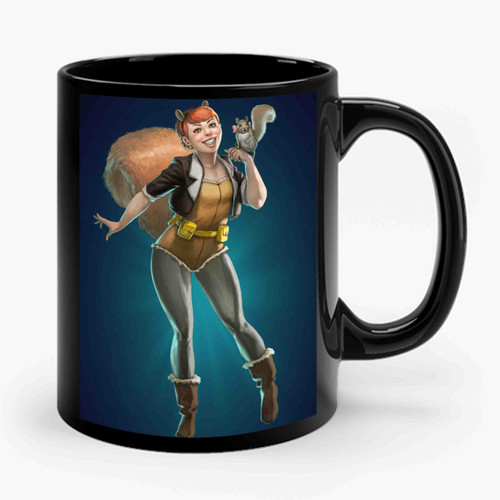 Garota Esquilo Superhero Ceramic Mug