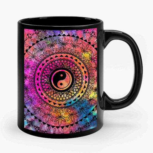 Glittery Tie Dye Yin Yang, Made By Me #tiedye Ceramic Mug