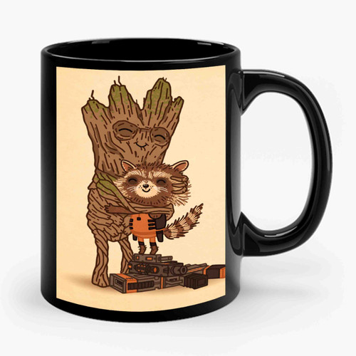 Groot Rocket Ceramic Mug