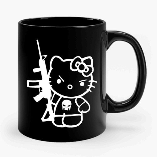 Hello Kitty Superheroes The Punisher Ceramic Mug