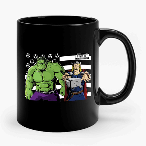 Hulk Thor Bombs Asgard Ceramic Mug