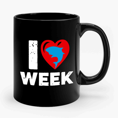 I Love Shark Week Ceramic Mug