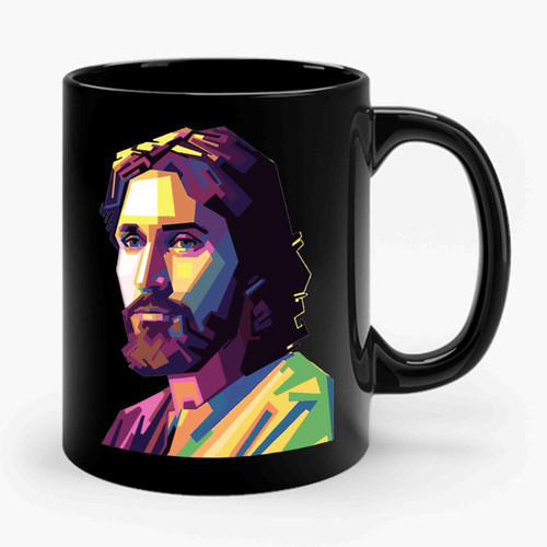 Jesus Vector Art Ceramic Mug