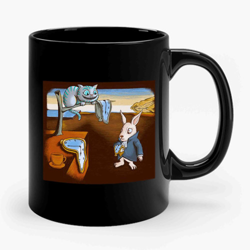 A Matter Of Time Alice In Wonderland And Cheshire Cat Lovers Ceramic Mug