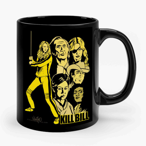 Kill Bill Vol 1 Movie Retro Poster Kraft Ceramic Mug