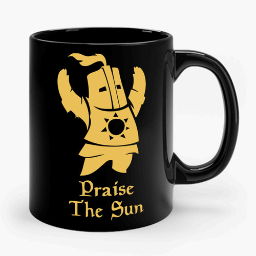 Knight Dark Souls Pray The Sun Ceramic Mug