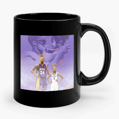 Kobe Bryant and gigi black Mamba Out Ceramic Mug