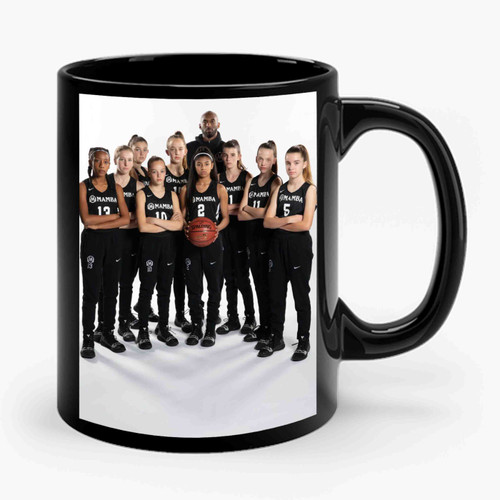 Kobe Bryant And His Daughters Ceramic Mug