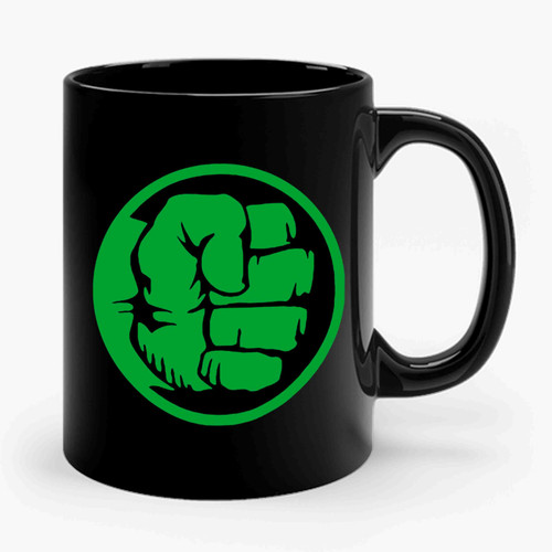 Hulk Inspired Logo Hulk Fans Superhero Ceramic Mug