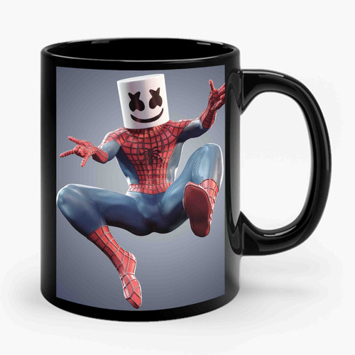 Marshmello Spiderman Ceramic Mug