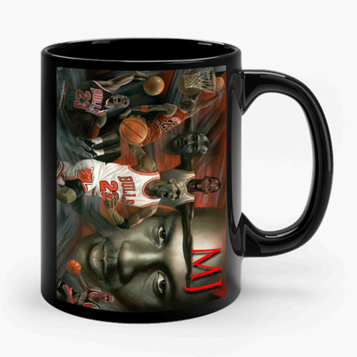 Michael Jordan Collage Ceramic Mug