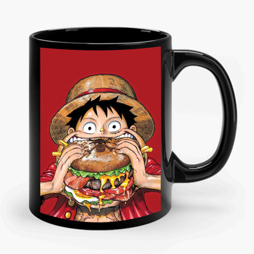 Monkey D Luffy Burger Ceramic Mug