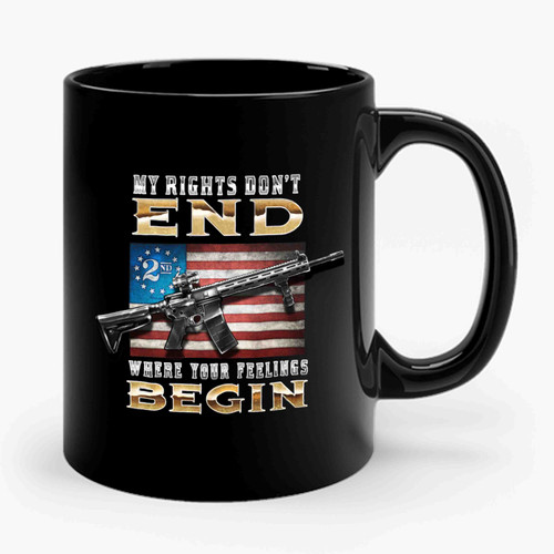 my rights dont end Ceramic Mug