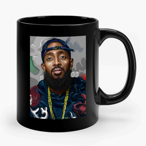 Nipsey Hussle Art Print By Kegya Ceramic Mug Nipsey Hussle Art Print By Kegya Ceramic Mug