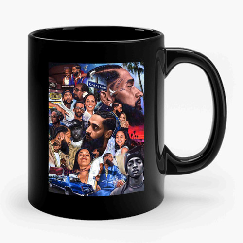 Nipsey Hussle Collage Art Ceramic Mug Nipsey Hussle Collage Art Ceramic Mug