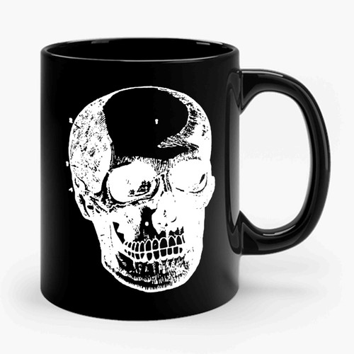 Old Timey Skull Ceramic Mug