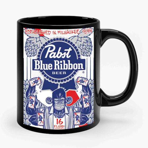 Pabst Blue Ribbon Ceramic Mug