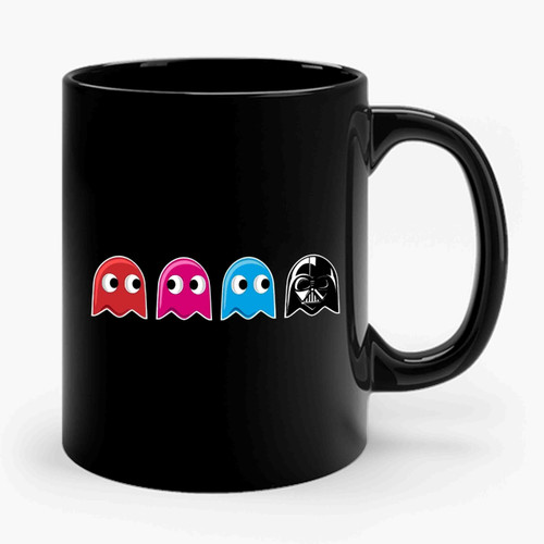 Pac Man Darth Vader Star Wars Ceramic Mug