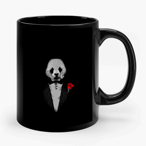 Panda As The Godfather Art Ceramic Mug