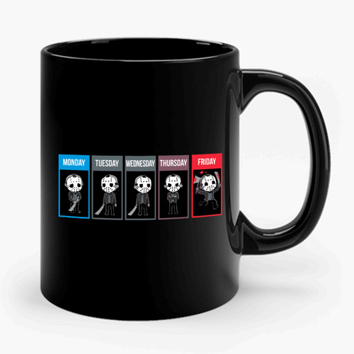 I Love Friday Jason Voorhees Ceramic Mug